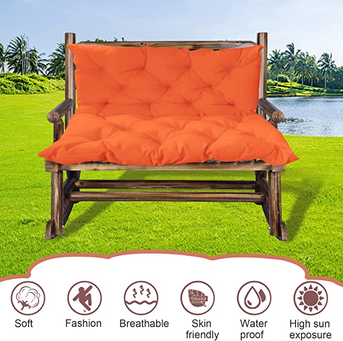 Waterproof Patio Hanging Chair Swing Sofa Cushion for Settee