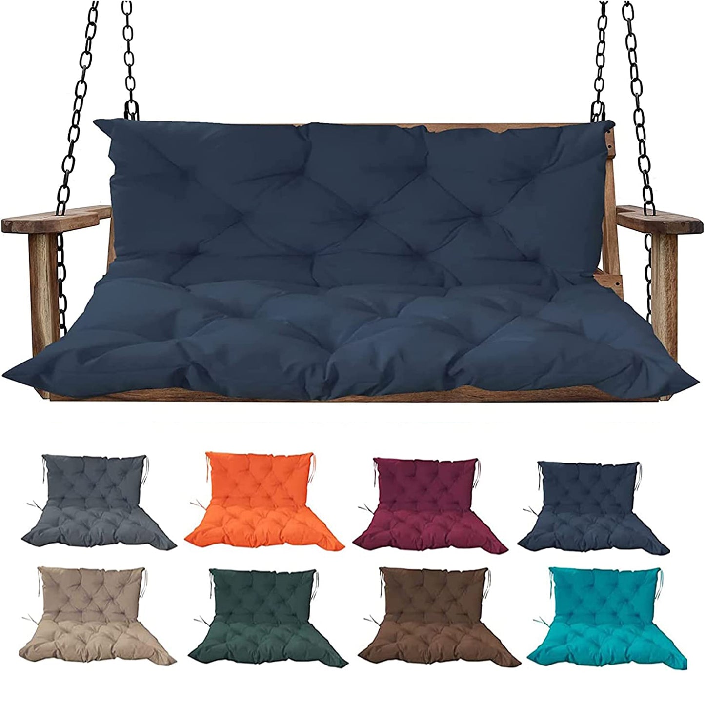 Waterproof Patio Hanging Chair Swing Sofa Cushion for Settee