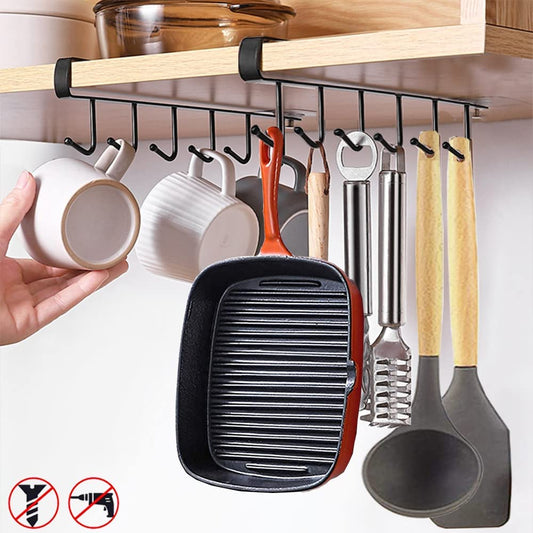 2pcs Mug Hooks Mug Holder Under Cabinet, Coffee Cups Holder