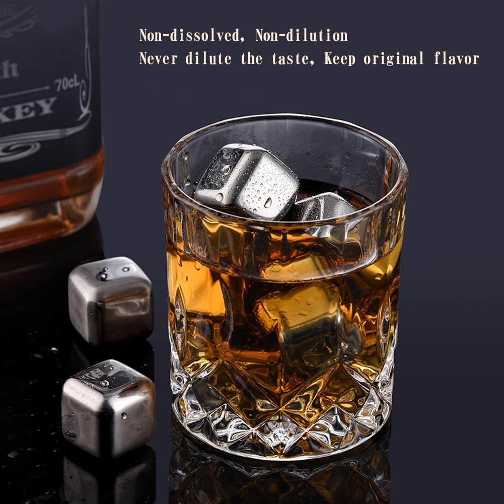 Ice Cubes Reusable Stainless Steel for Coolers