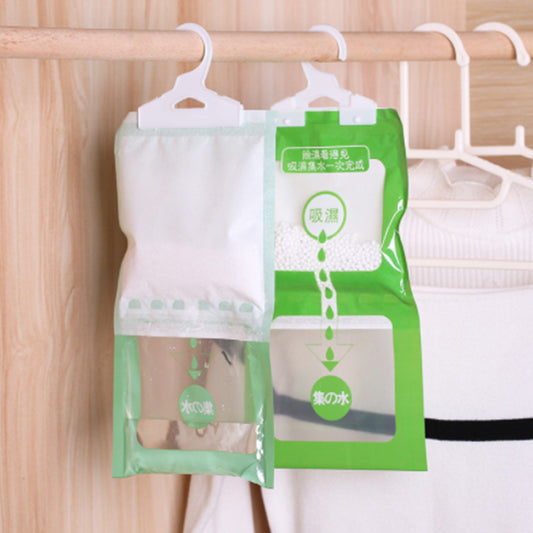 5 Pack Kitchen Bathroom Wardrobe Hanging Hygroscopic Desiccant Bag