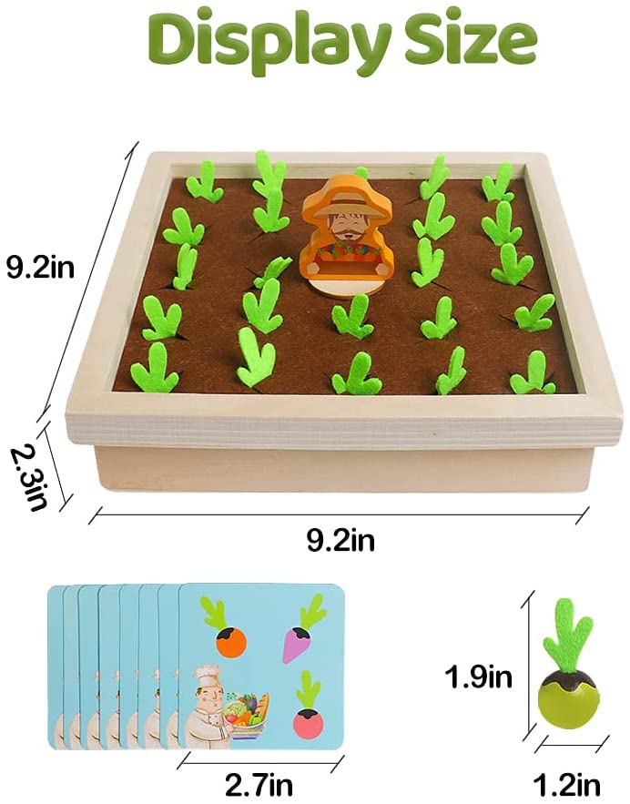 Carrot Harvest Game Montessori Toy