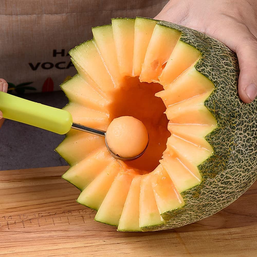 Professional 4 In 1 Stainless Steel Watermelon Cutter Fruit Carving Tools 1 PCS