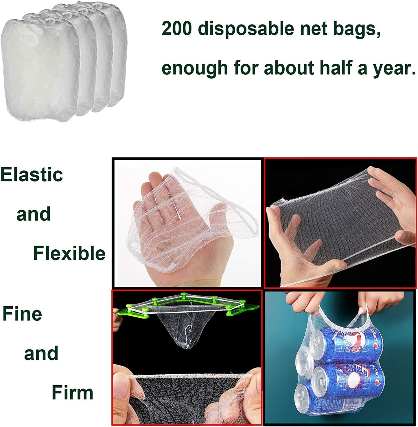 Triangle Tri-Holder Filter with 200 pcs Sink Strainer Bag