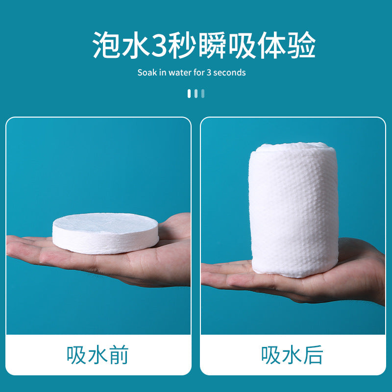 Large Compressed Towel Travel Disposable Coin Tissue 3 Pieces