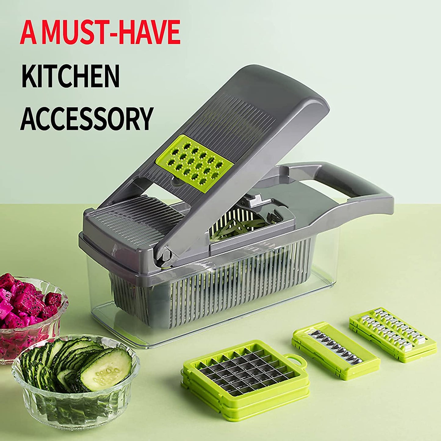 Pro 13 in 1 professional food Chopper multifunctional Vegetable Chopper- 1 Set