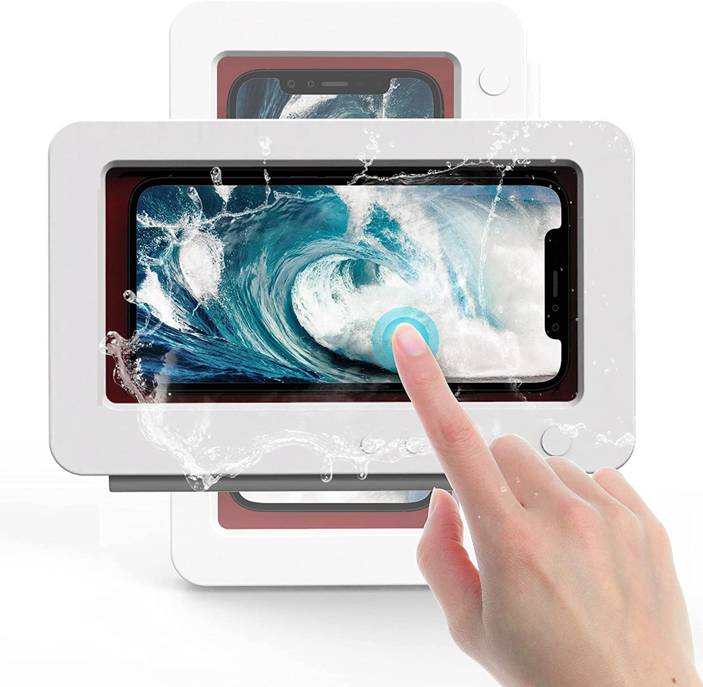 Shower Phone Holder, 360° Rotation Waterproof Wall Mount