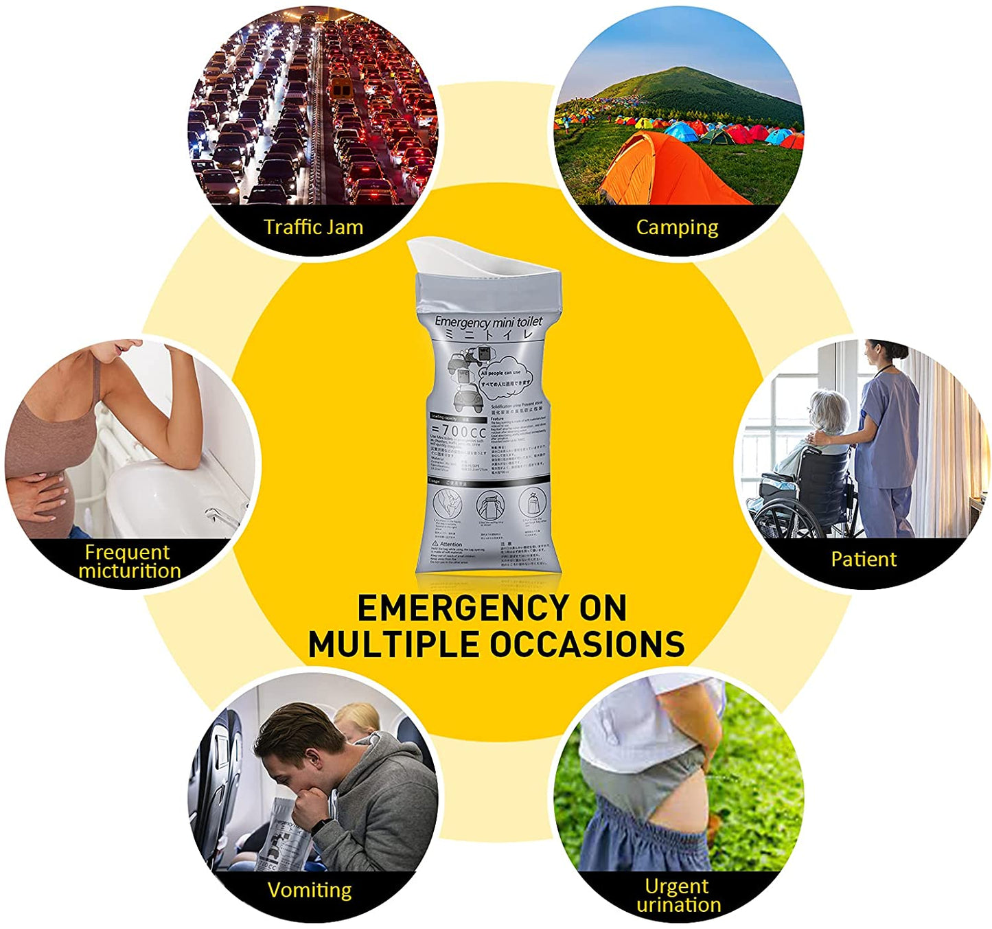 Emergency Portable Urine Bag- 700CC