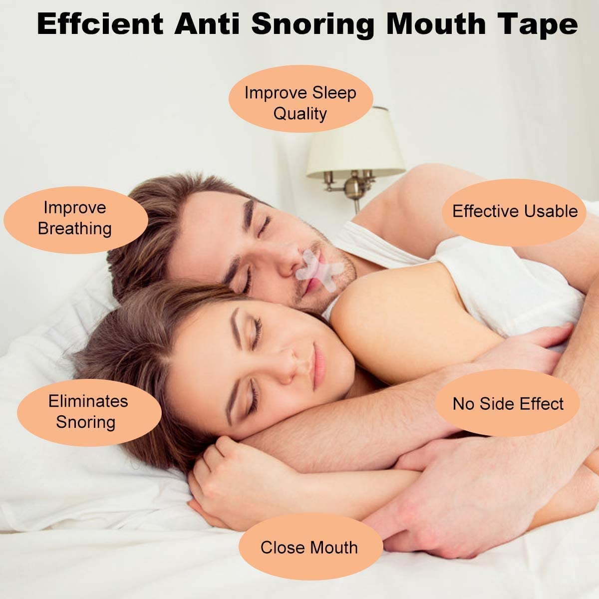 Anti‑Snoring Patch,Nasal Strips Mouth Strips for Sleeping