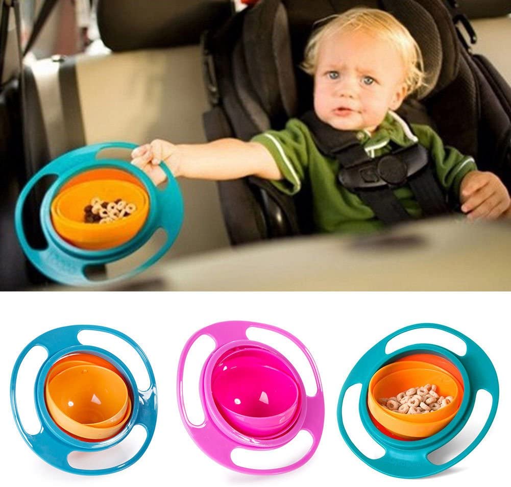 Gyro Bowl for Toddlers-Baby Magic Bow 360 Bowl Rotations - 1 Piece